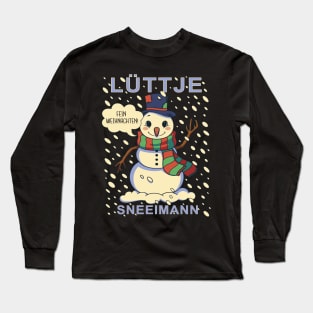 Lüttje Sneeimann Little Snowman Long Sleeve T-Shirt